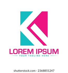 KV letter logo design unique and modern logo design