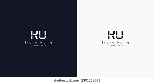 KV Letters vector logo design