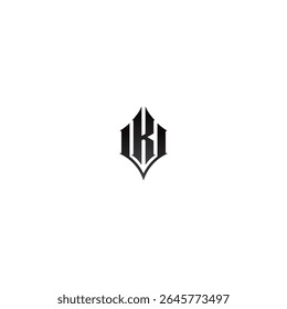 KV logo icon flat vector design