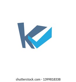 KV Logo Letter Vector Illustration