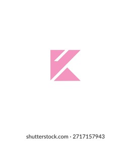 Logotipo de ícone de ilusão de tecnologia KV