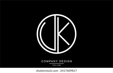 KV, VK, Abstract Letters Logo Monogram