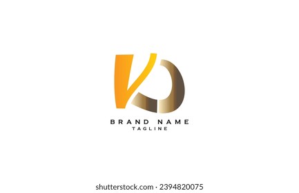 KVD, KDV, VKD, VDK, DVK, DKV, Abstract initial monogram letter alphabet logo design