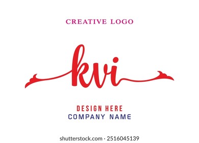 KVI  lettering logo is simple, easy to understand and authoritative