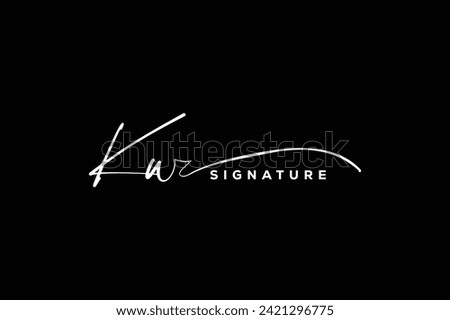 KW initials Handwriting signature logo. KW Hand drawn Calligraphy lettering Vector. KW letter real estate, beauty, photography letter logo design.