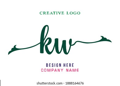 KW lettering logo is simple, easy to understand and authoritative