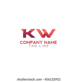 kw polygonal logo