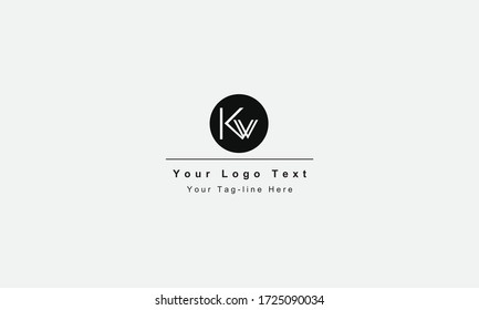 KW or WK letter logo. Unique attractive creative modern initial KW WK K W initial based letter icon logo