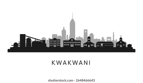 Kwakwani Silhouette Cityscape Minimalist CIty.