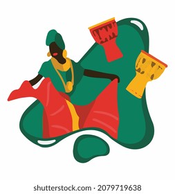  kwanzaa african traditional illustration vector