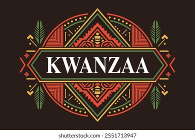 Kwanzaa background. festive, Vector illustration.