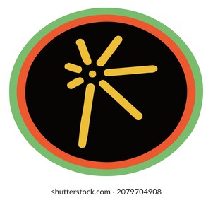  kwanzaa badges cuumba dark vector