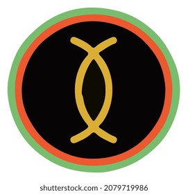  Kwanzaa Badges Ujamaa Dark Vector