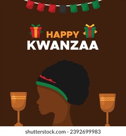 Kwanzaa Banner Element Vector Design