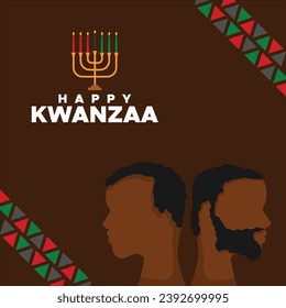 Diseño de vectores de elementos de banner de Kwanzaa