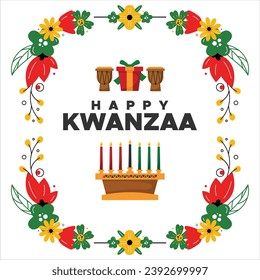 Kwanzaa Banner Element Vector Design