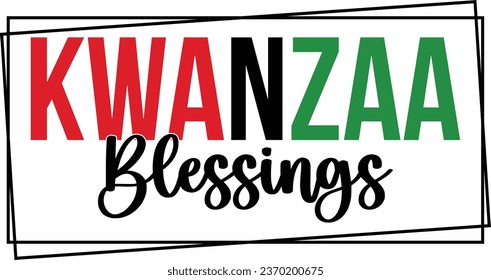 Kwanzaa Blessings Holiday T-shirt Design