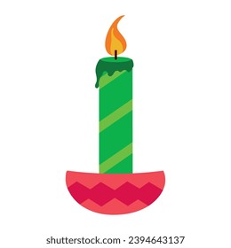 kwanzaa candle illustration vector isolated