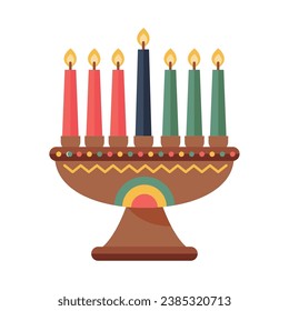 kwanzaa candles illustration vector isolated