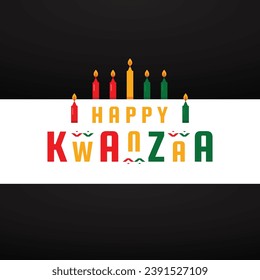 Kwanzaa Day Background Event Vector Template