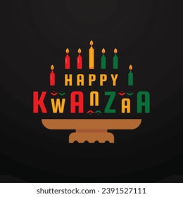 Plantilla de vectores de evento de fondo de Kwanzaa Day