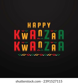 Kwanzaa Day Background Event Vector Template