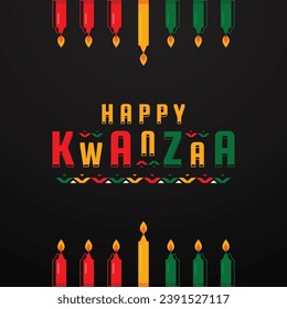 Plantilla de vectores de evento de fondo de Kwanzaa Day