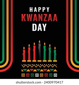 Ilustración del diseño del evento del Día de Kwanzaa