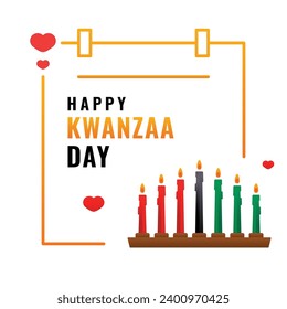 Kwanzaa Day Event Design Illustration