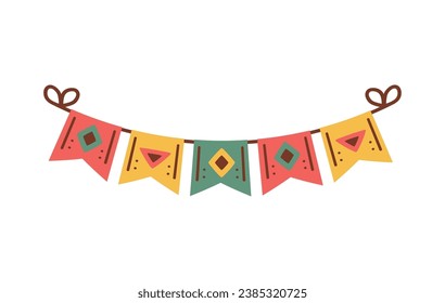 kwanzaa garland illustration vector isolated