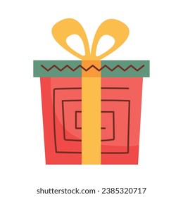 kwanzaa gift box vector isolated