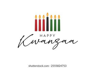 Kwanzaa greeting card or background. vector illustration.