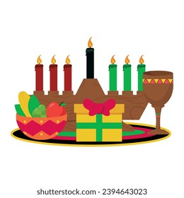 kwanzaa holiday illustration vector isolated