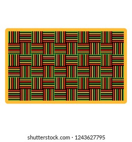 Kwanzaa Mat - Woven mat called mkeka for Kwanzaa