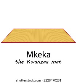 Kwanzaa Mat - Woven mat called mkeka for Kwanzaa