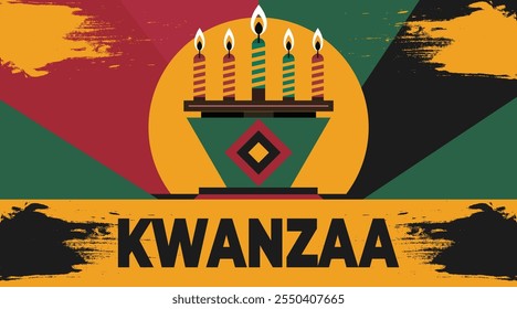 Kwanzaa ‍social media post banner design template set use to background, banner, placard, card, and poster design template