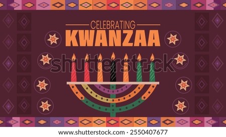 Kwanzaa ‍social media post banner design template set use to background, banner, placard, card, and poster design template