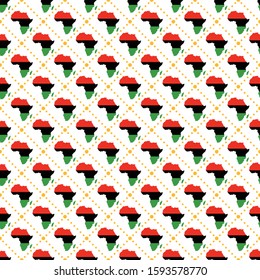 Kwanzaa Seamless Pattern - Colorful repeating pattern design for Kwanzaa