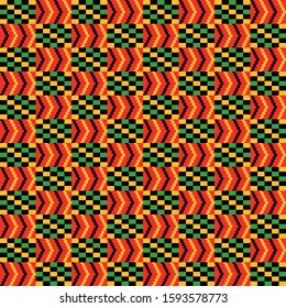 Kwanzaa Seamless Pattern - Colorful repeating pattern design for Kwanzaa