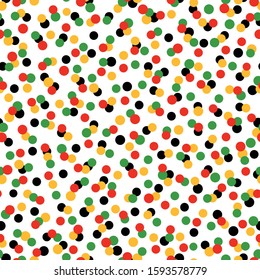 Kwanzaa Seamless Pattern - Colorful repeating pattern design for Kwanzaa