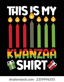 Camiseta de Kwanzaa, camiseta de Happy Kwanzaa, camiseta de Kwanzaa