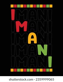 Camiseta de Kwanzaa, camiseta de Imani, Kwanzaa vibes camiseta