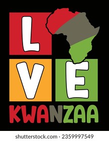 Kwanzaa t-shirt, Love Kwanzaa t-shirt, Kwanzaa vibes t-shirt