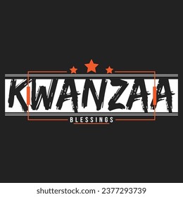 
Kwanzaa typography t shirt design graphic