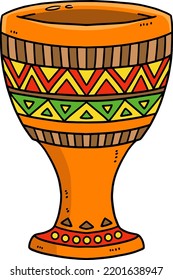 Kwanzaa Unity Cup Cartoon Colored Clipart 