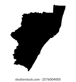 KwaZulu Natal province map, administrative division of South Africa. Vector illustration.