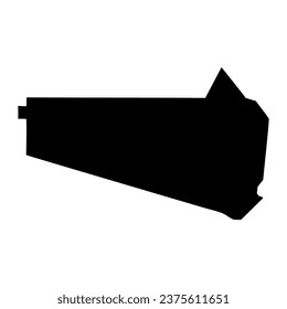 Stadtplan von Kweneng, Verwaltungsabteilung von Botswana.