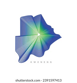 Kweneng Bundesstaat Botswana Landkarte, Abbildung