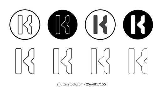 Kwgt icon Thin outline art symbol