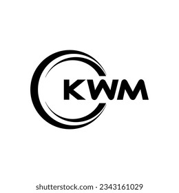 KWM Logo Design, Inspiration for a Unique Identity. Modern Elegance and Creative Design. Watermark Your Success with the Striking this Logo.